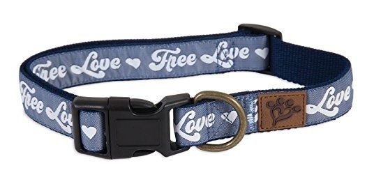 MUTT NATION Collar Azul Free Love