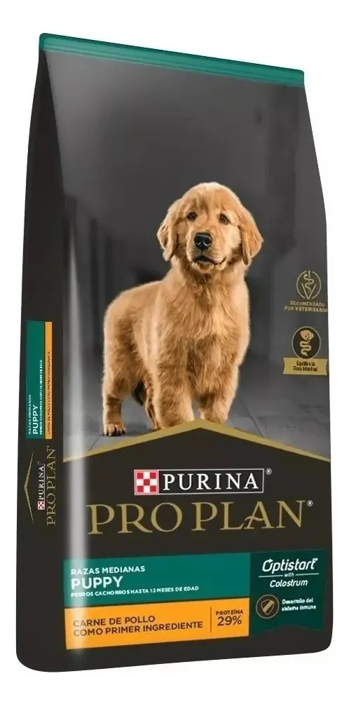 Alimento Pro Plan Optistart Puppy Para Perro Cachorro De Raza Mediana Sabor Pollo De 12 Kg