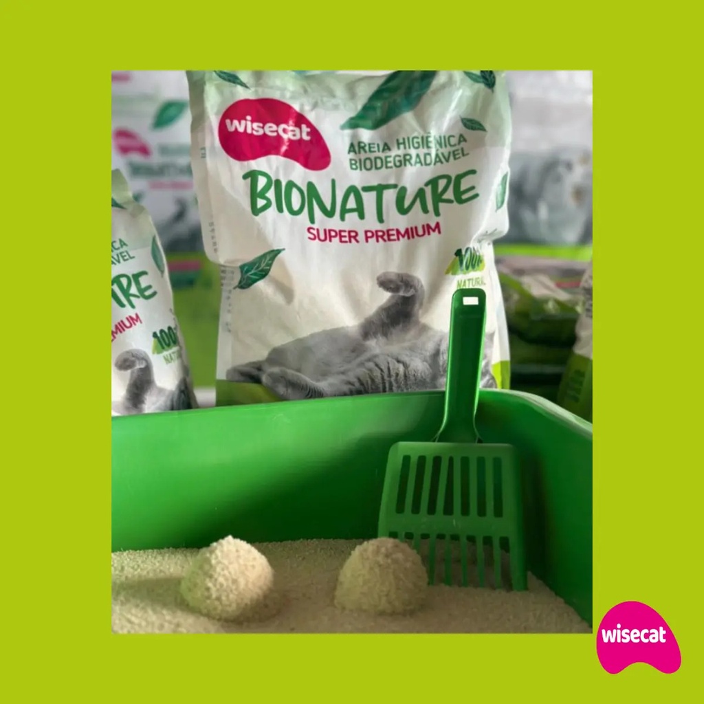 Arena De Yuca Para Gatos Biodegradable Wisecat 4kg Bionature