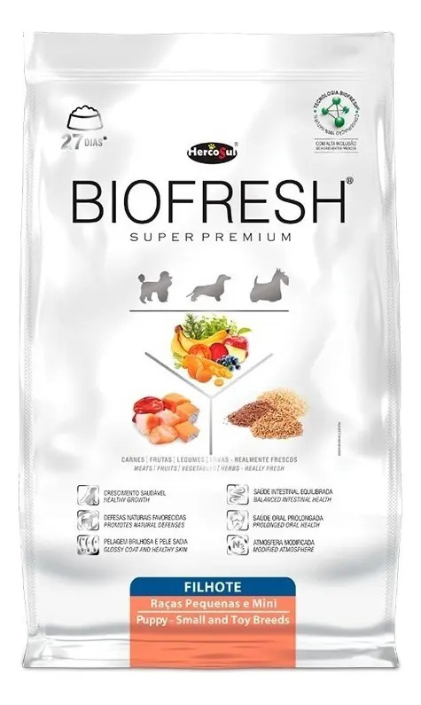 Alimento Biofresh Para Perro Cachorro De Raza Pequeña 3kg