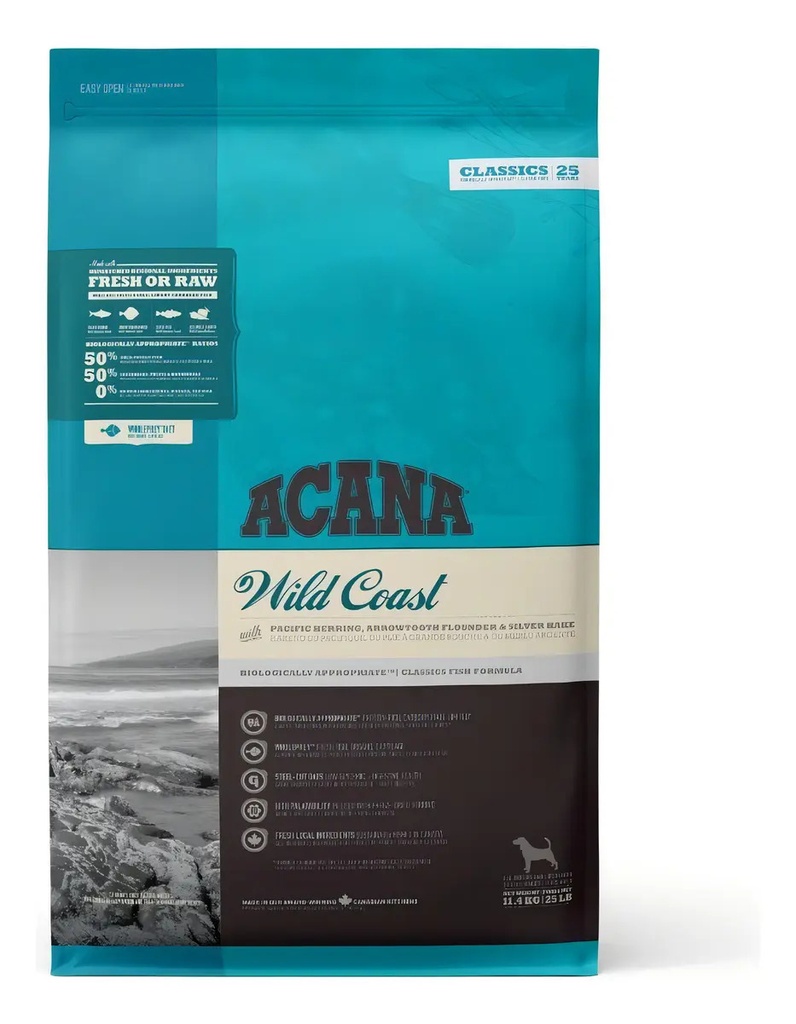 Acana Wild Coast Alimento Para Perro Todos Los Tamaños Sabor Mix En Bolsa De 9.7kg