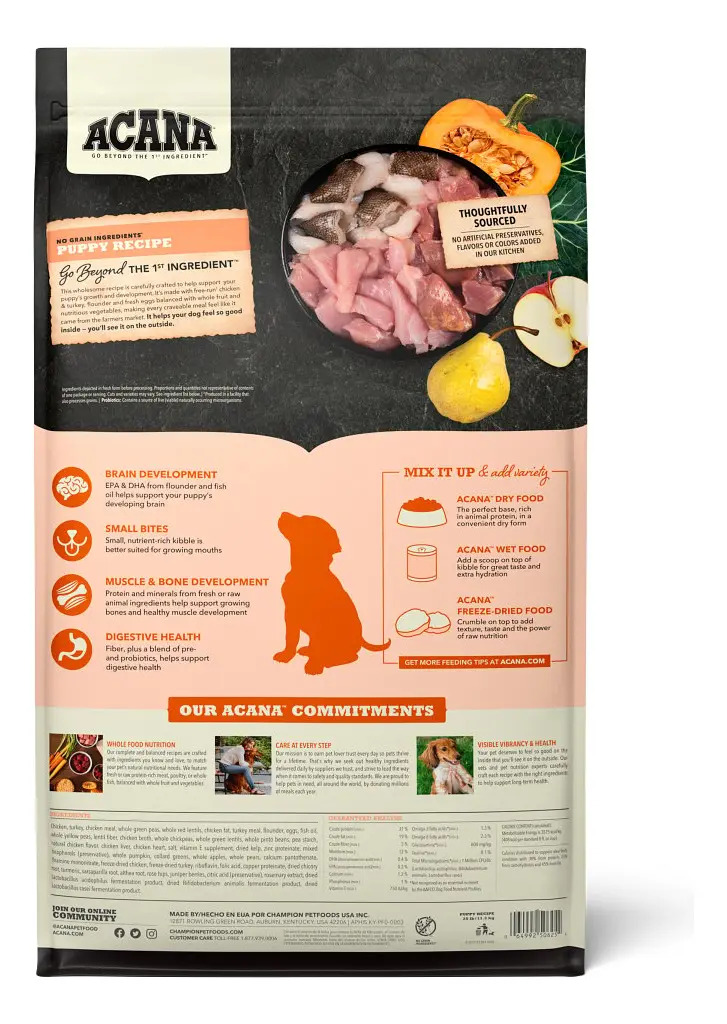 Alimento Seco Acana Puppy & Junior Mix Para Perro Cachorro 11.4 Kg
