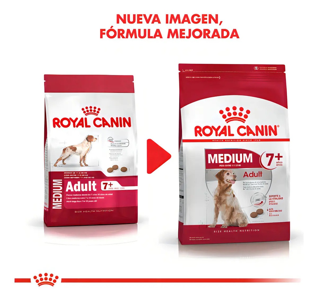 Alimento Royal Canin Size Health Nutrition Medium Adult 7+ Para Perro Senior De Raza Mediana Sabor Mezcla