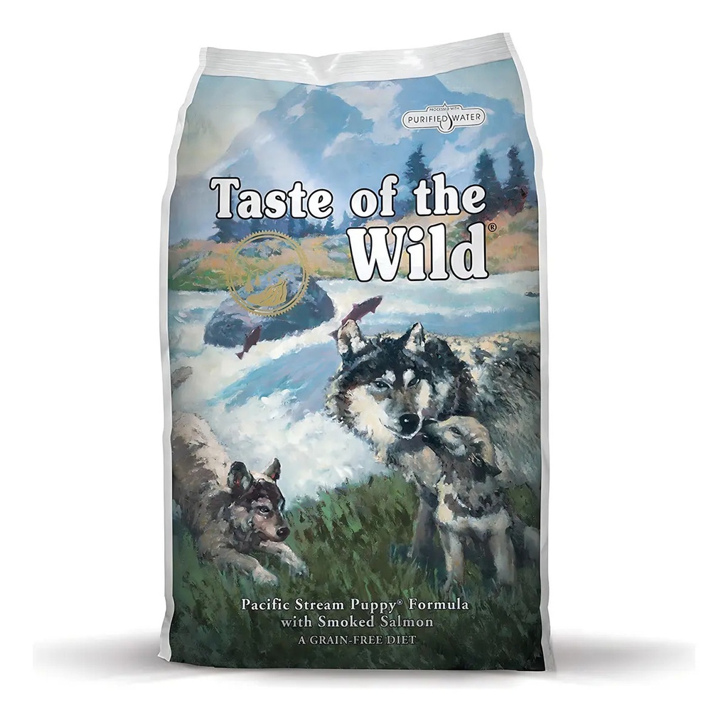 Alimento Taste Of The Wild Pacific Stream Puppy Para Perro Cachorro Sabor Salmón Ahumado En Bolsa De 5,6kg