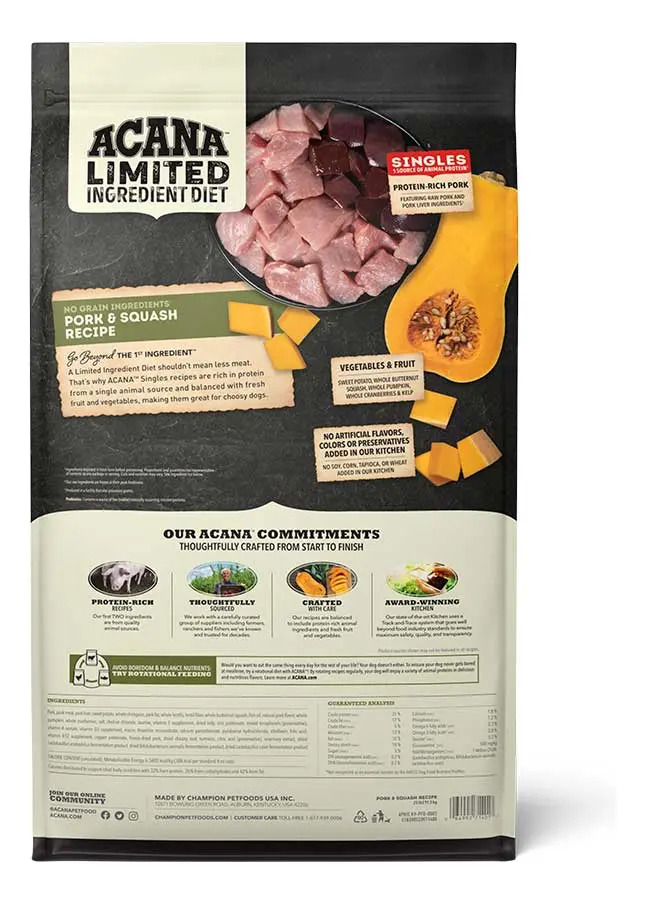 Acana Comida Seca Perro Sabor Cerdo 10.2kg Para Todas Las Edades
