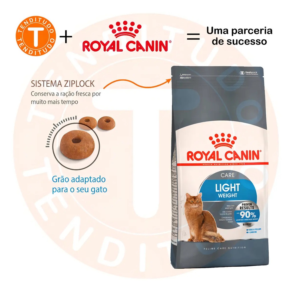 Alimento Royal Canin Feline Care Nutrition Light Para Gato Adulto Los Tamaños Sabor Mix De 1.5 Kg