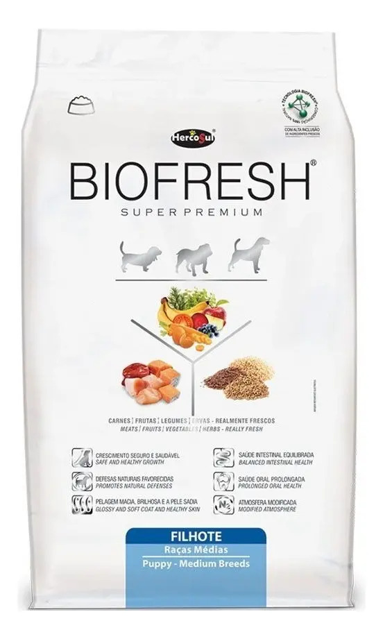 Alimento Biofresh Para Perro Cachorro De Raza Mediana En Bolsa