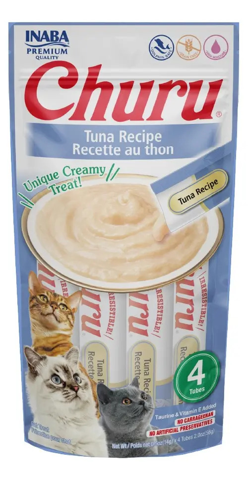 Snack Cremoso Churu De Atún Para Gatos 4 Tubos