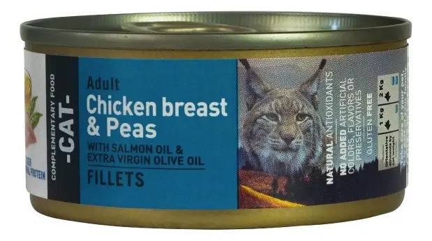 Bravery Alimento Húmedo Gatos - Pollo Y Arvejas Lata 70 G