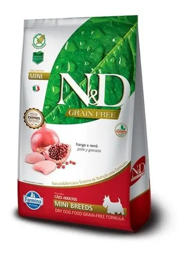 N&d Mini Adulto Pollo Y Granada Grain Free 2.5kg