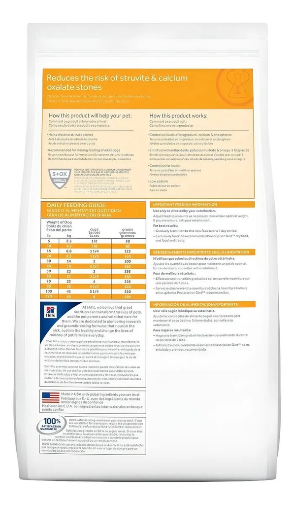 Alimento Hill's Prescription Diet Urinary Care C/d Multicare Para Perro Todas Las Edades Todos Los Tamaños Sabor Pollo