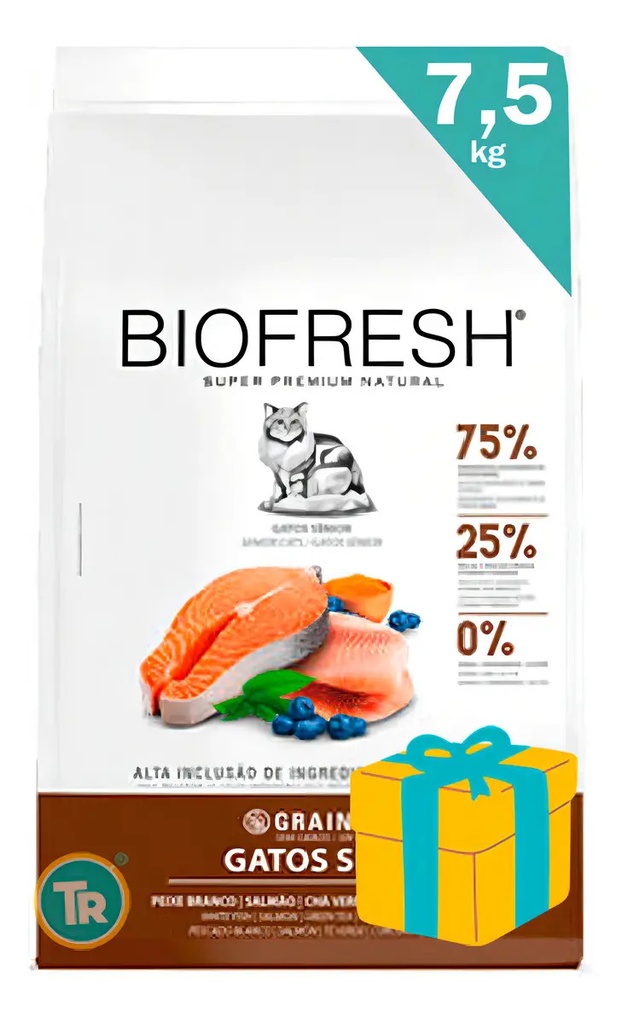 Alimento Super Premium Biofresh Gato Senior Pescado 7,5 Kg