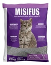 Arena Sanitaria Aglutinante Misifus 20kg Lavanda