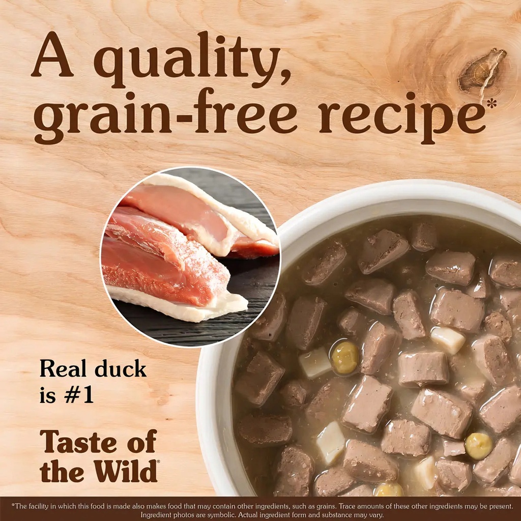 Taste Of The Wild Comida Húmeda Perro Lata Aves 390g Sin Granos