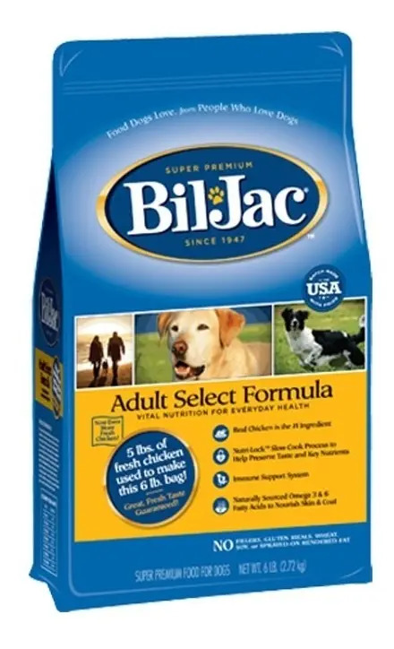Alimento Seco Bil-jac Select Formula Pollo Para Perro Adulto Raza Mediana 13,6 Kg