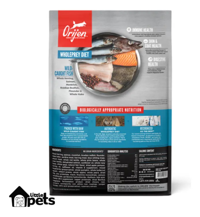 Alimento Orijen Six Fish Para Perro Todas Las Edades Los Tamaños Sabor Pescado En Bolsa De 5.9kg