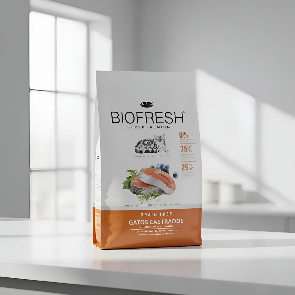Biofresh Alimento Seco Gatos Adultos Castrados Sabor Salmón 7.5 Kg