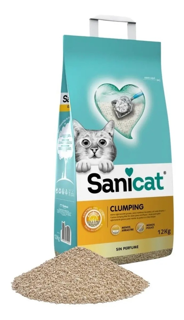 Sanicat Arena Sanitaria Gato Aglutinante 12kg