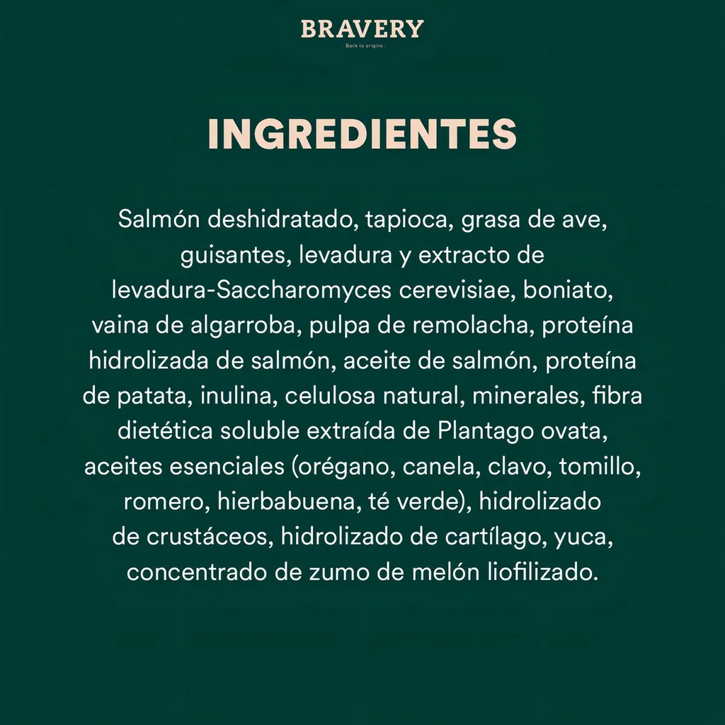Alimento Bravery Salmón Perro Adulto Raza Mediana Y Grande 12 Kg