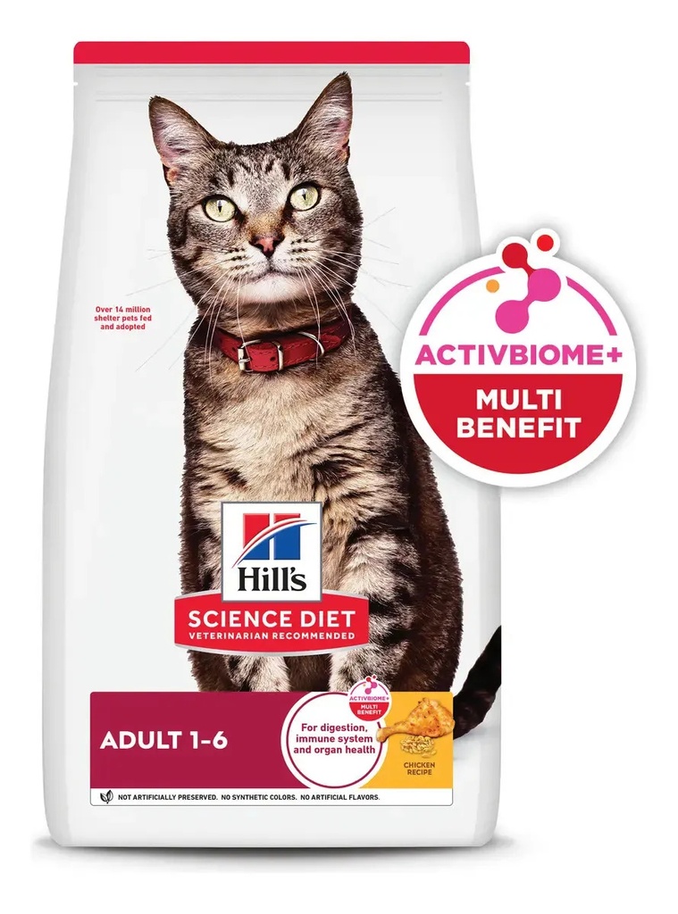 Alimento Seco Hill's Science Diet Para Gato Adulto Sabor Pollo De 7.3 Kg