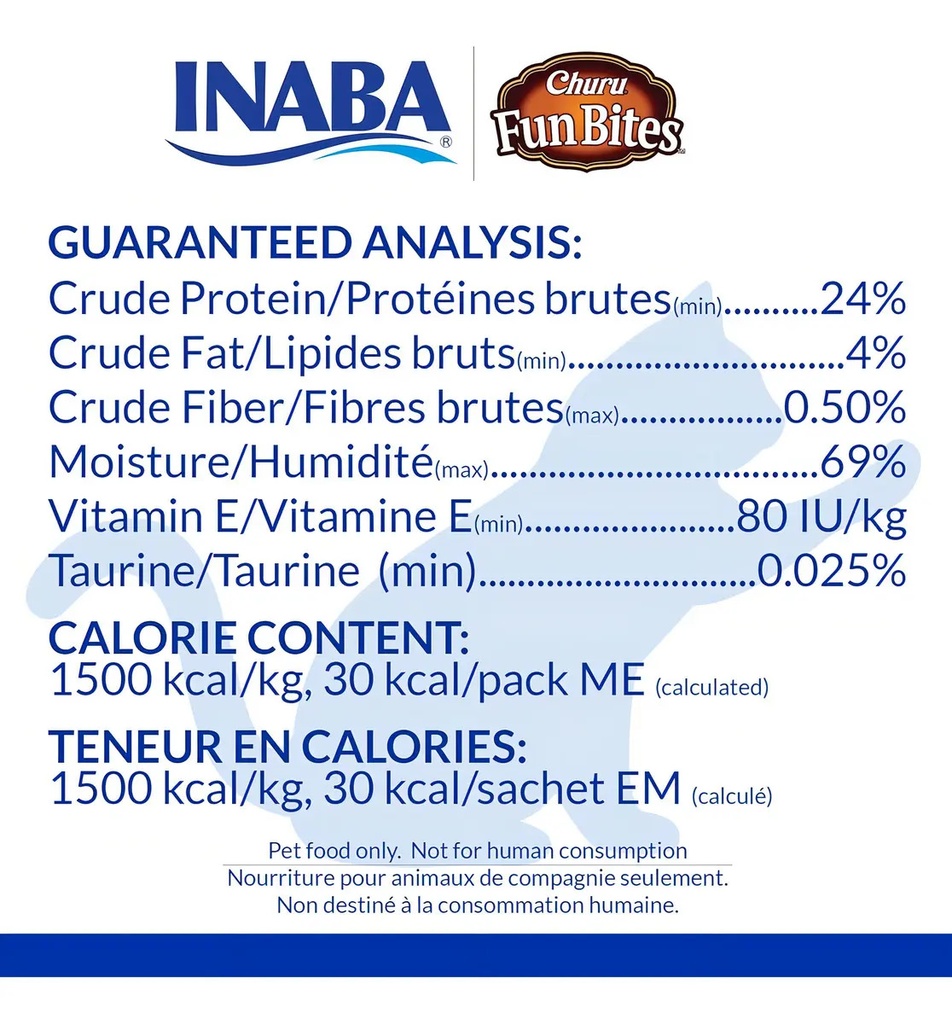 Snack Gatos Inaba Churu Fun Bites Pollo 60gr