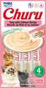Snack Para Gato Cremoso Inaba Churu Atún Y Salmón 4 Tubos