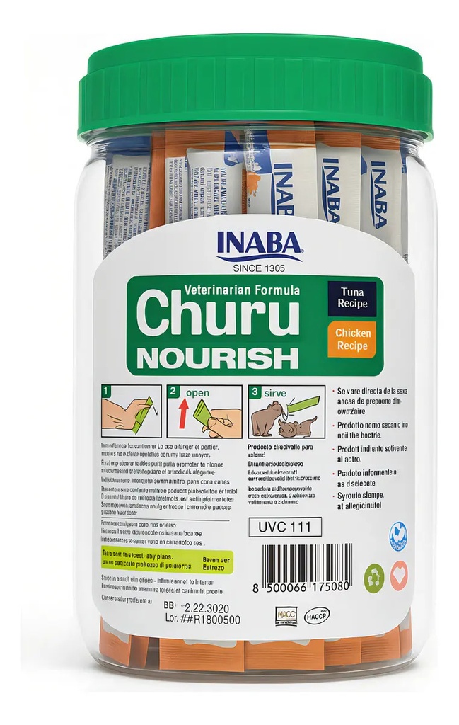 Churu Nourish Estimulante Del Apetito 50 Tubos Para Gatos Inaba