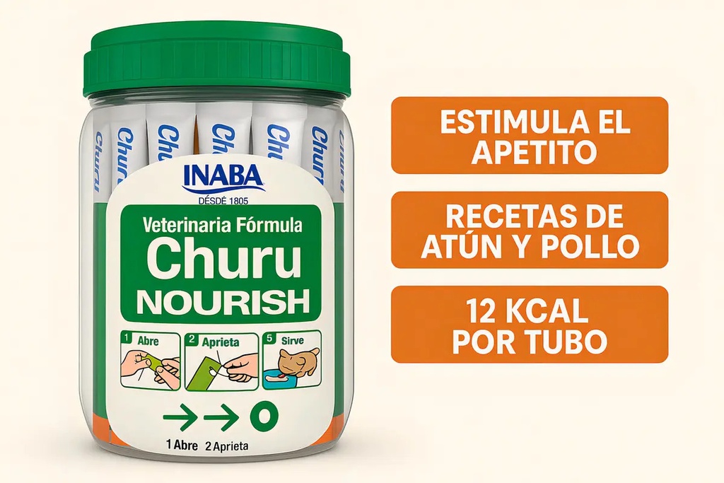 Churu Nourish Estimulante Del Apetito 50 Tubos Para Gatos Inaba
