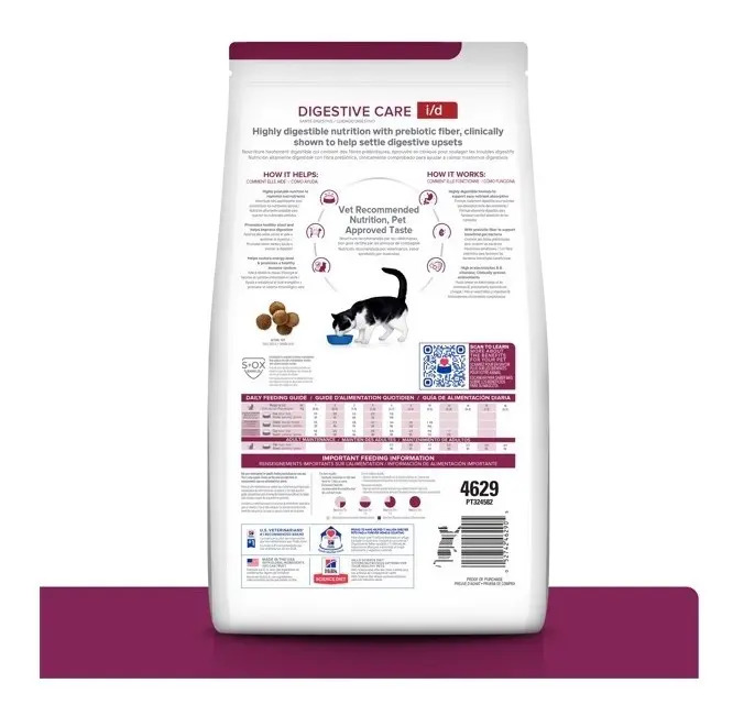 Alimento Hill's Prescription Diet Digestive Care I/d Para Gato Sabor Pollo De 1.81 Kg