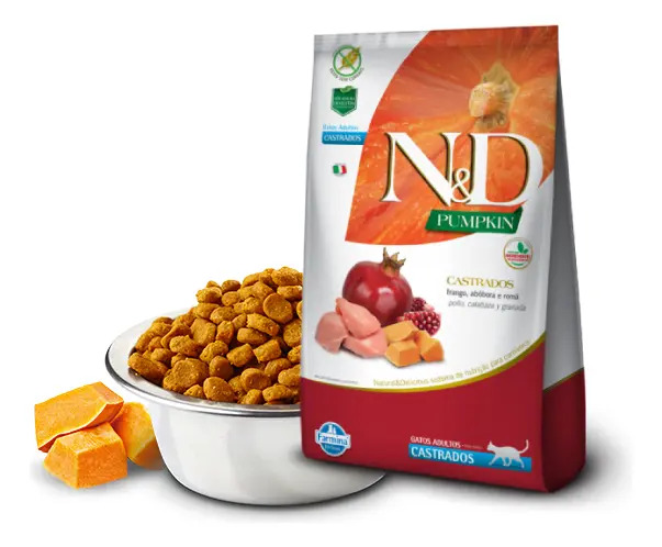 Farmina N&d Alimento Seco Para Gato Castrado Sabor Pollo Y Calabaza 7.5 Kg