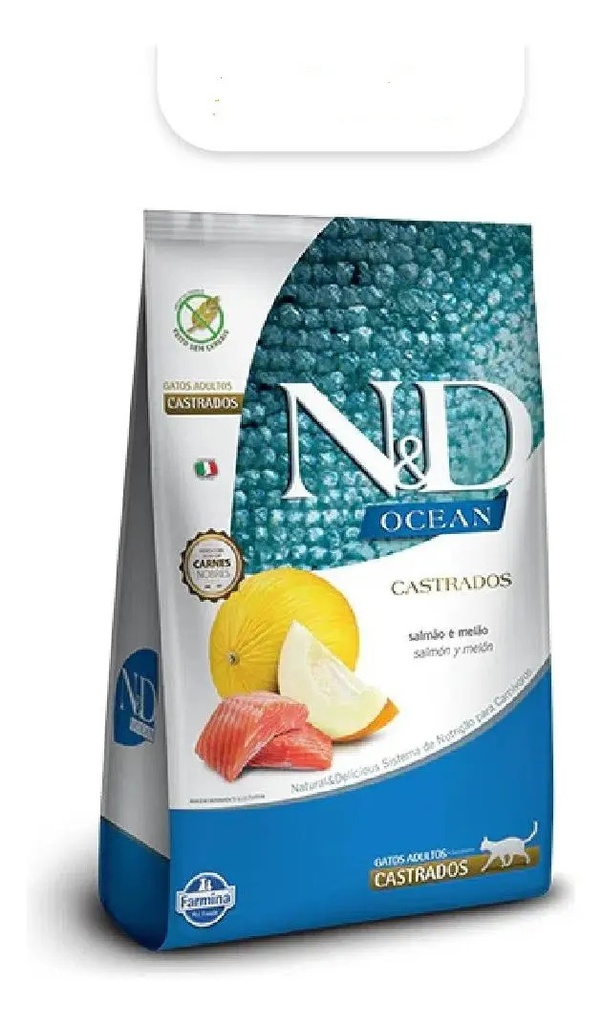 Alimento Gato Castrado N&d  Salmon Y Melon 7,5kg