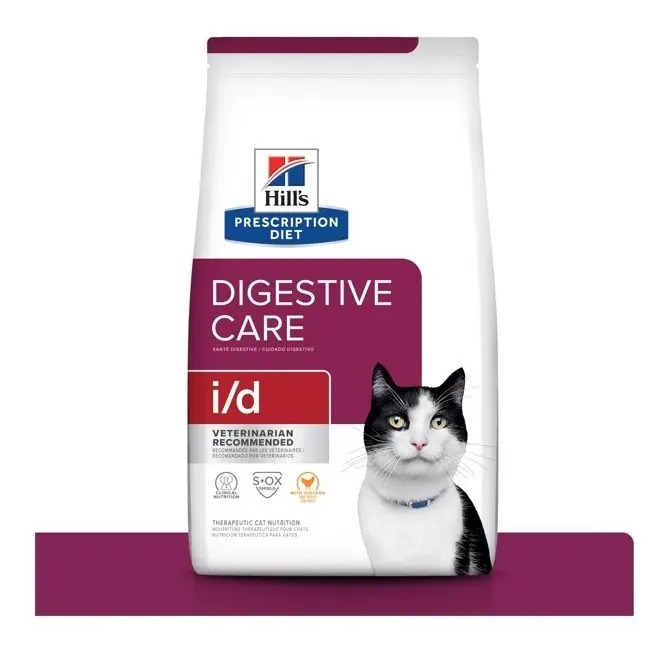 Alimento Hill's Prescription Diet Digestive Care I/d Para Gato Sabor Pollo De 1.81 Kg