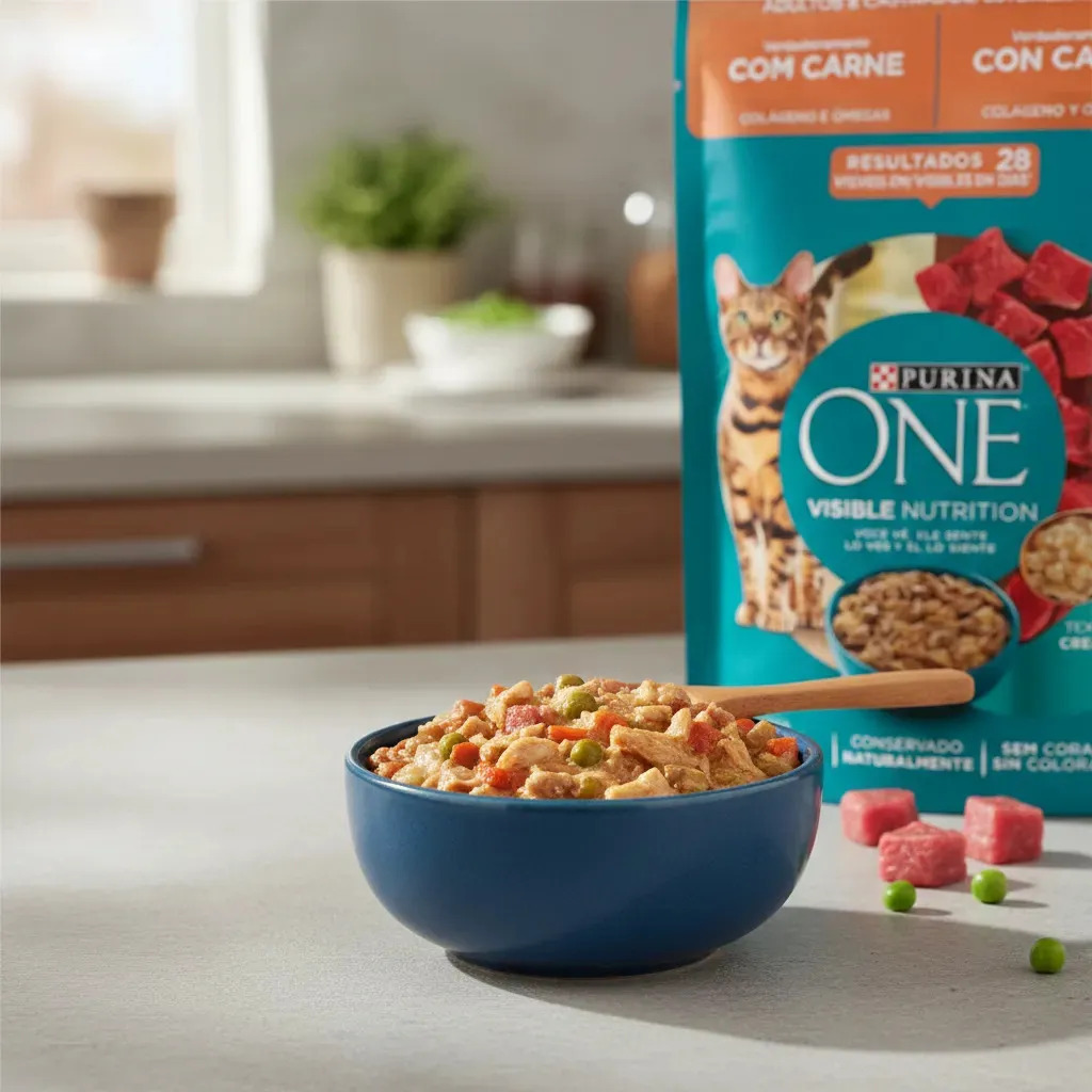 Purina One Pouch Gato Adulto Esterilizado Carne 85gr Pack 15