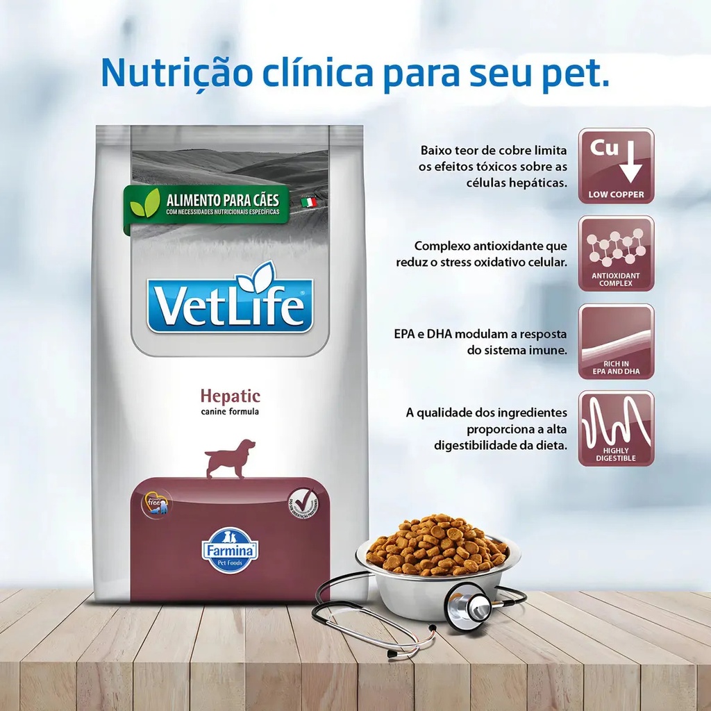 Vetlife Hepatico Perro Saco 10,1kg
