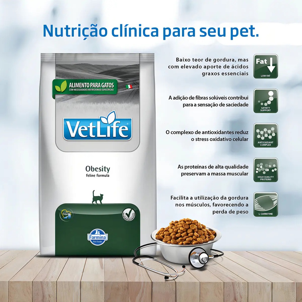 Vetlife Obesidad Y Diabetes Gato Saco 2kg