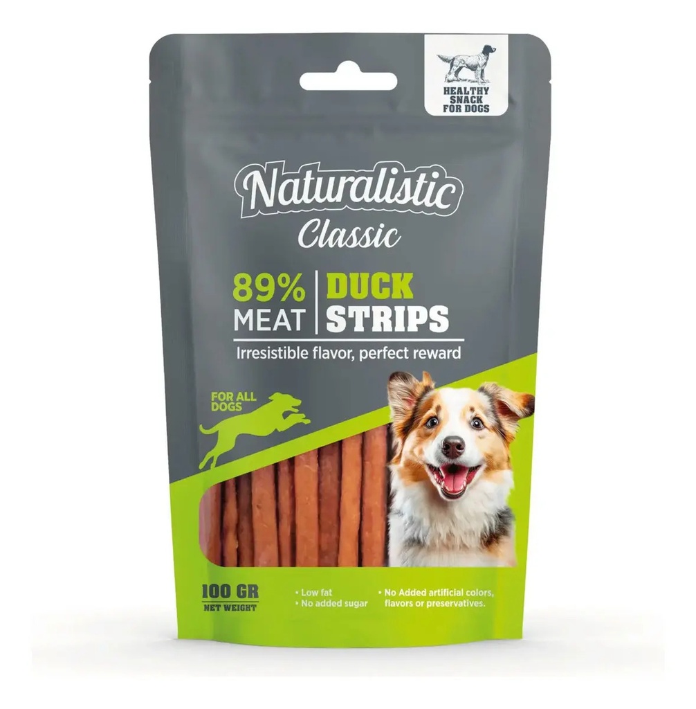 Naturalistic Perro Duck Strips 100 Grs