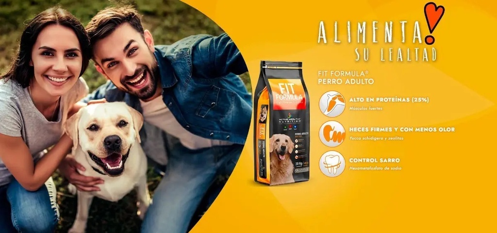 Fit Formula Premium Alimento Perro Adulto Raza Mediana Y Grande 20kg