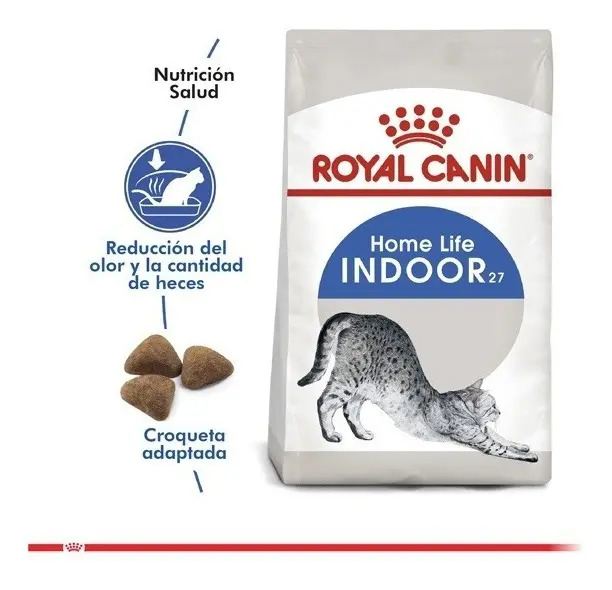 Alimento Royal Canin Feline Health Nutrition Indoor 27 Para Gato Adulto Todos Los Tamaños Sabor Mezcla