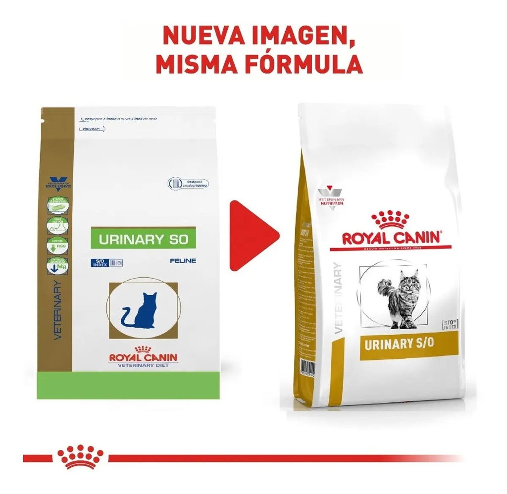 Alimento Royal Canin Veterinary Diet Feline Urinary S/o Lp 34 Para Gato Adulto Sabor Mix En Bolsa De 7.5 kg