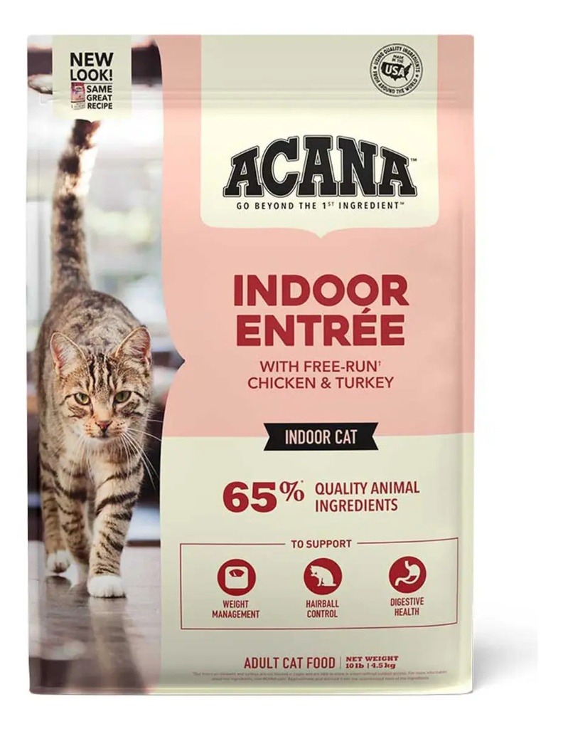 Alimento Seco Gatos Adultos Acana Indoor Entree Sabor Pollo Pavo Conejo Arenque 1.8kg