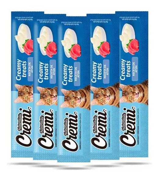 Caja De Snack Para Gatos Salmon Atun Y Camaron Cremi Naturalistic
