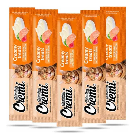 Caja De Snack Para Gatos Salmon Atun Y Camaron Cremi Naturalistic