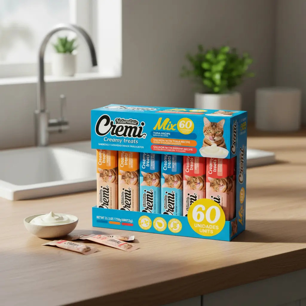 Snack Gatos - Cremi Caja Mix Sabores Del Mar 60un Naturalistic