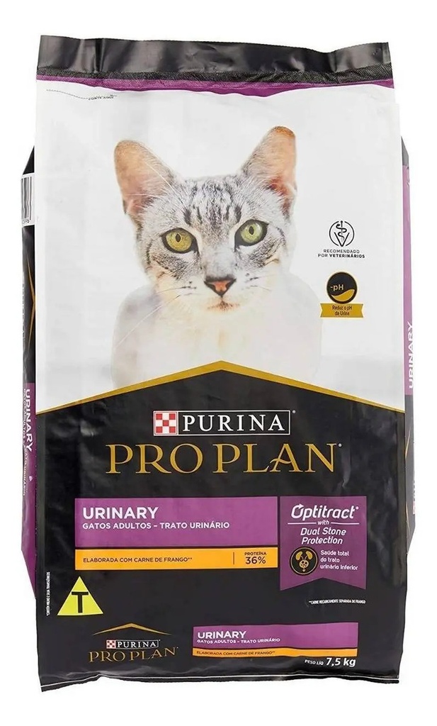 Alimento Pro Plan Optitract Urinary Para Gato Adulto Todos Los Tamaños Sabor Pollo Y Arroz