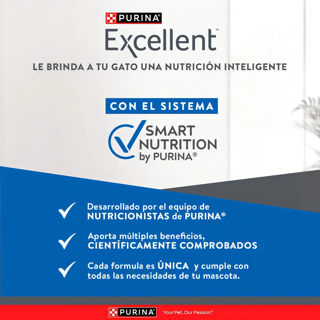 Alimento Excellent Sterilized Para Gato Adulto Sabor Pollo Y Arroz De 7.5 Kg