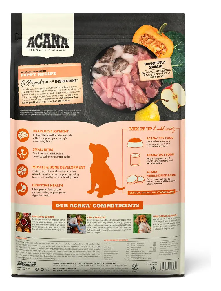 Acana Alimento Seco Para Perro Cachorro Sabor Mix 6 Kg