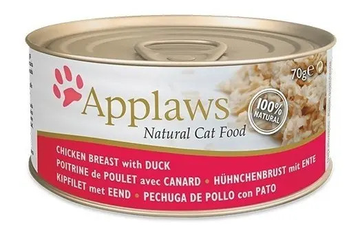 Applaws Comida Húmeda Gato Pollo Pato Lata 70g