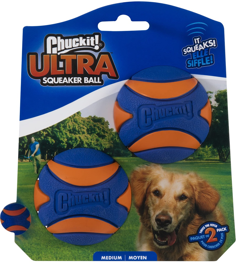 CHUCKIT Pelota Sonora Medium 2X