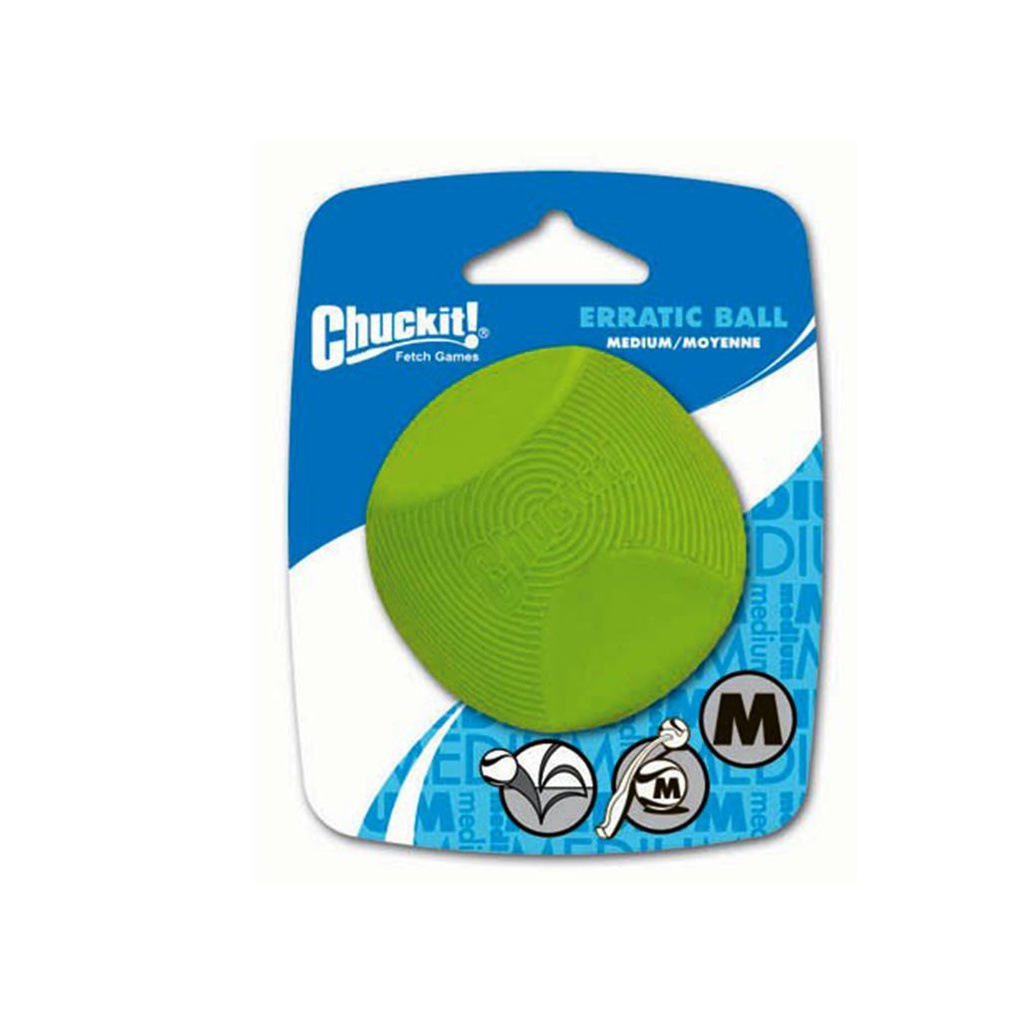 CHUCKIT Pelota Erratic Medium