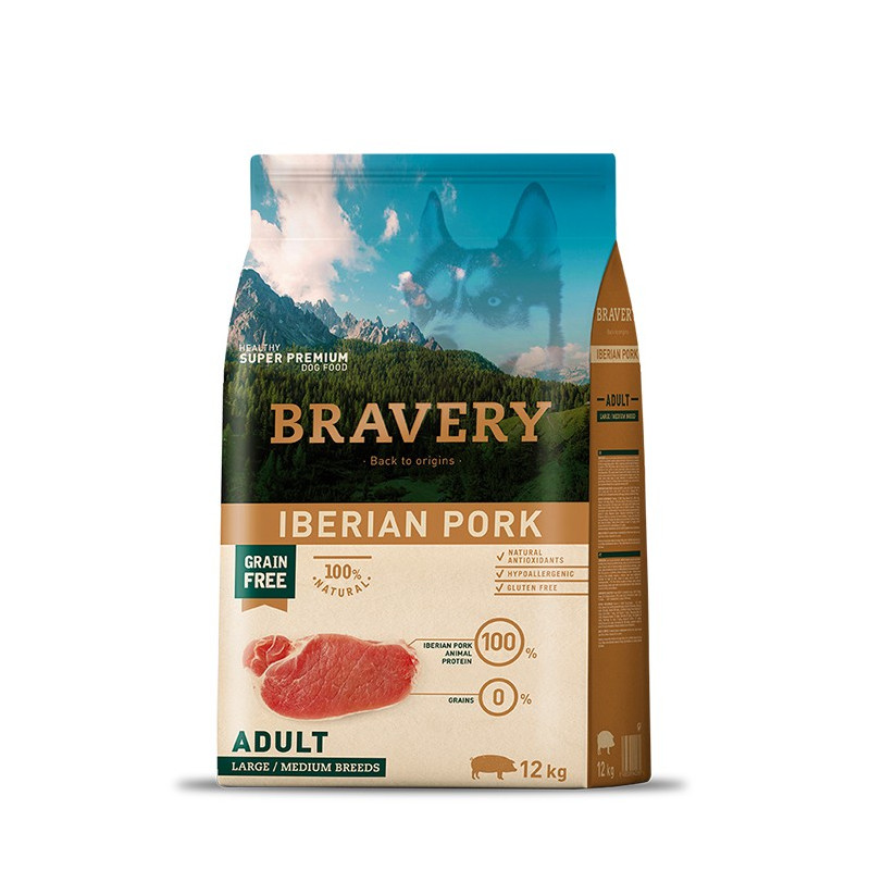 BRAVERY Iberian Pork Adult Large/Medium Breeds